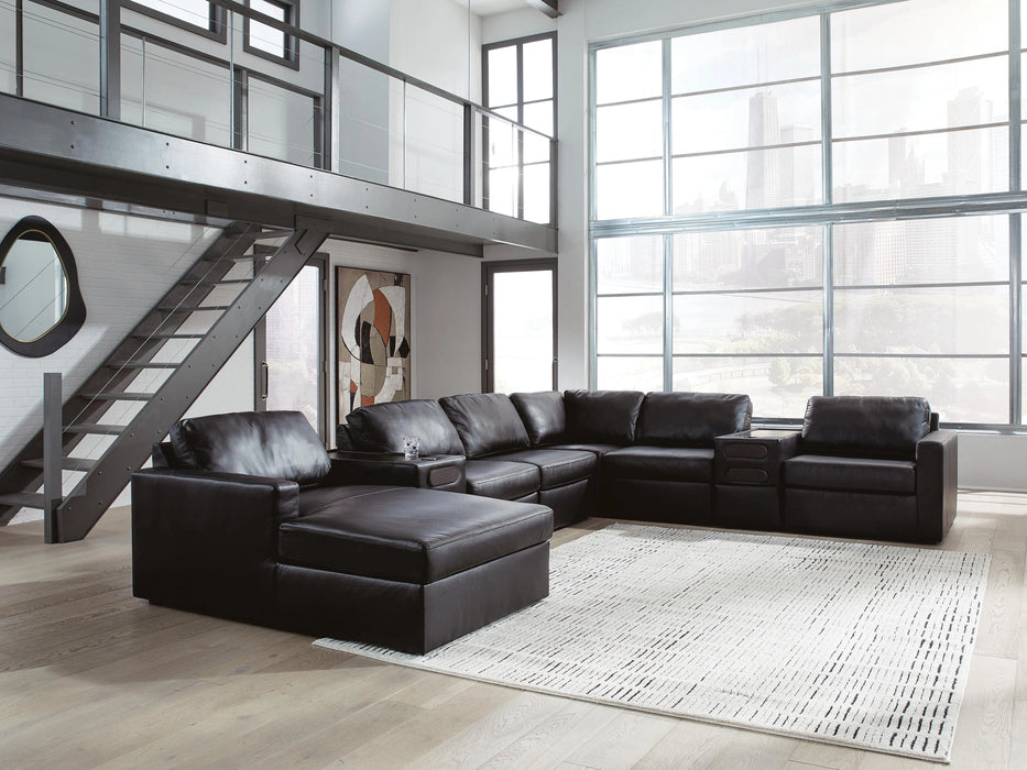 Modmax II Sectional with Chaise and Audio Consoles