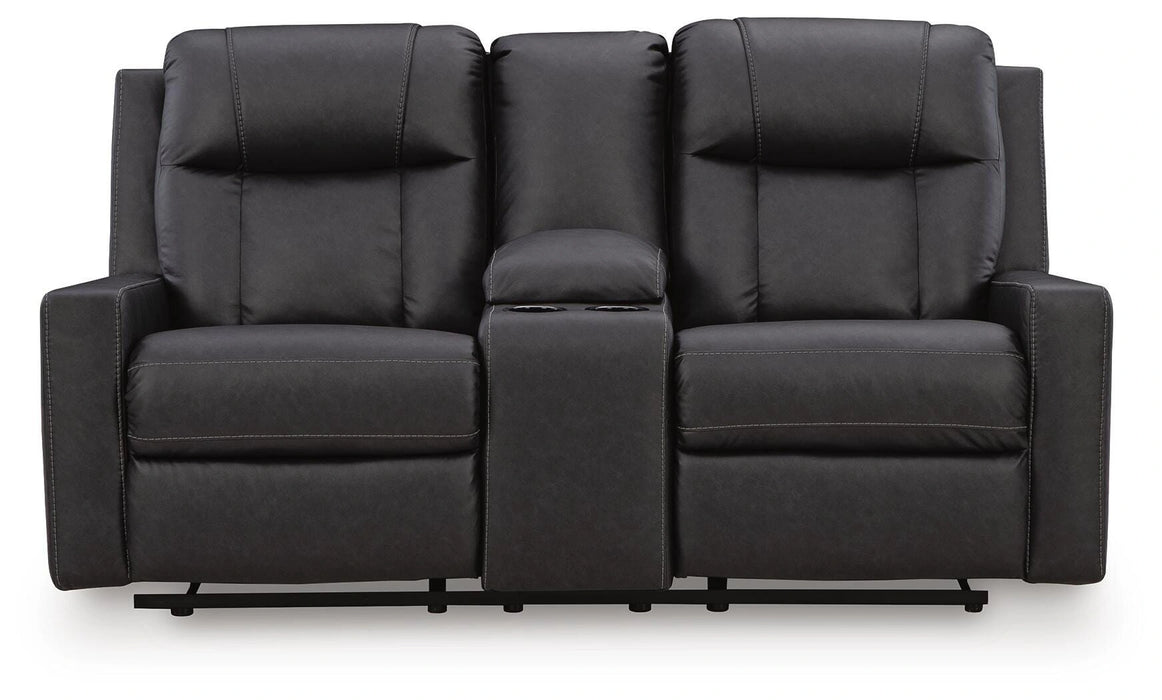 Mackmenville Reclining Loveseat with Console