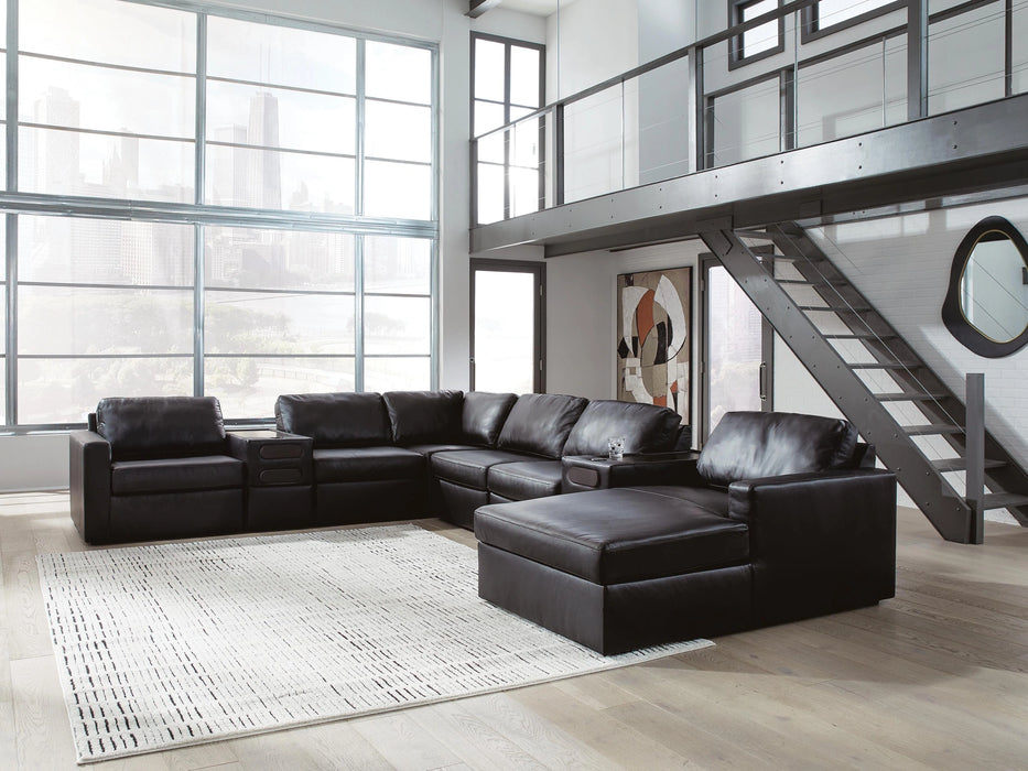 Modmax II Sectional with Chaise and Audio Consoles