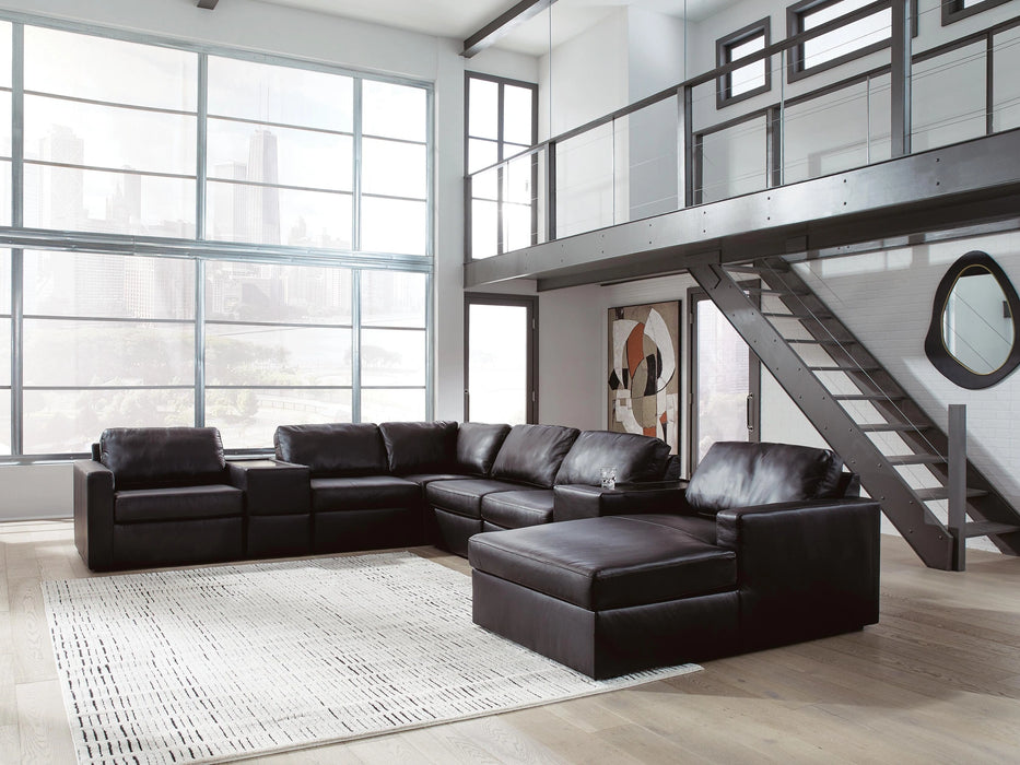 Modmax II Sectional with Chaise and Storage Consoles